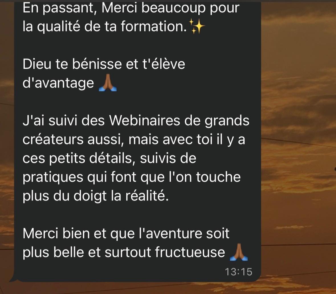 Qualité de formation qui touche la réalité