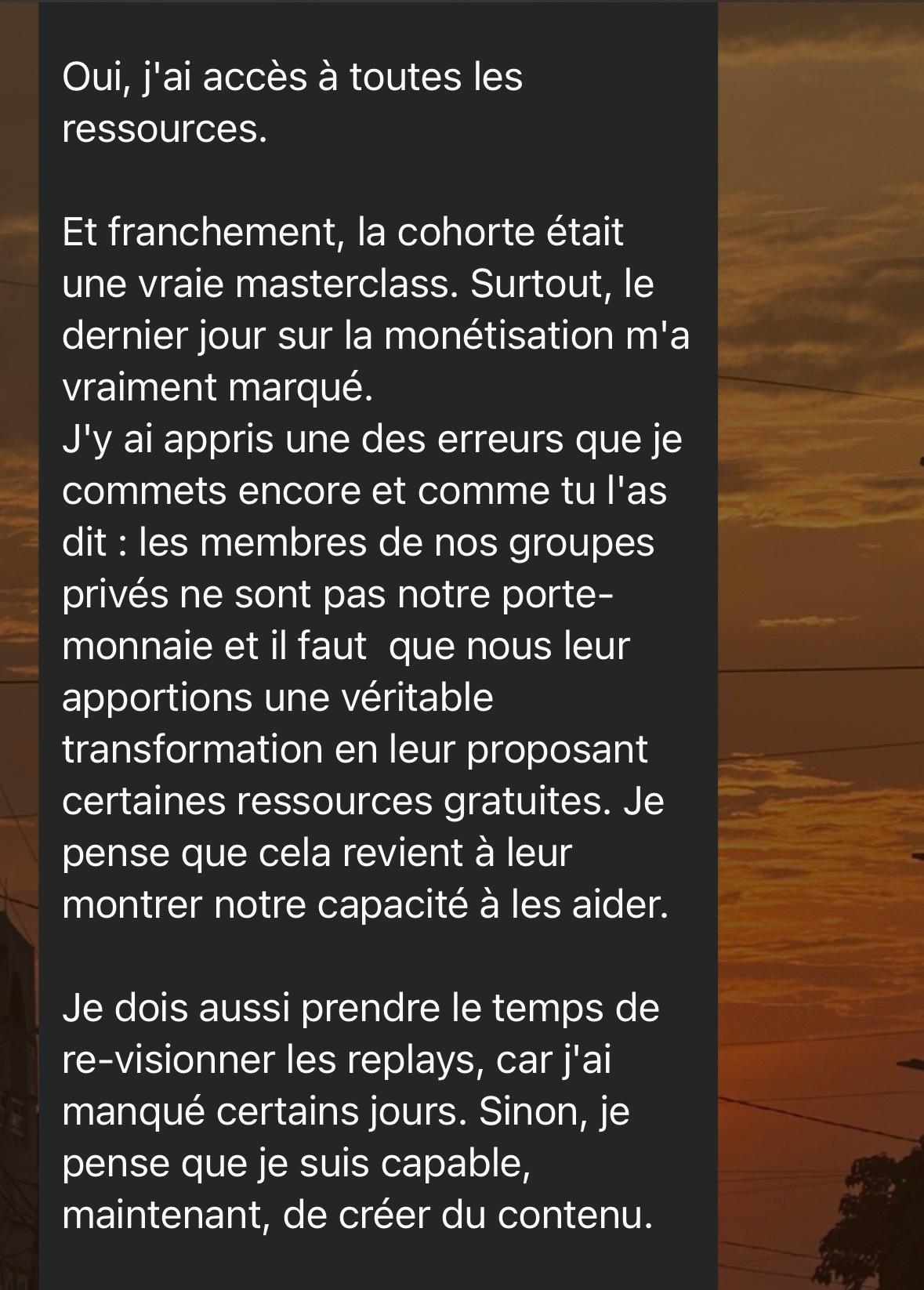 Le jour monétisation m'a marqué
