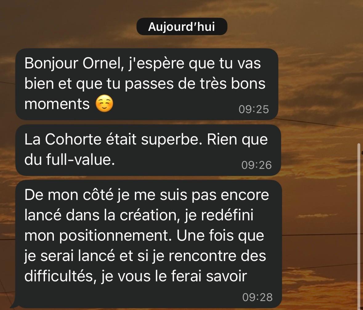 La Cohorte était superbe, rien que du full-value